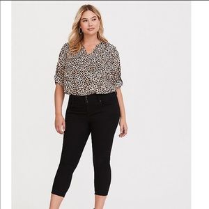 Leopard pullover blouse